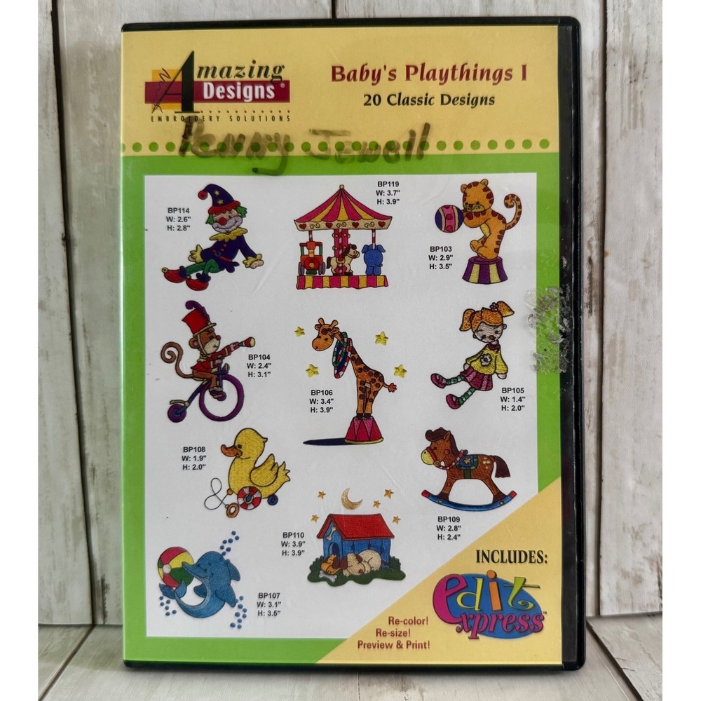 Amazing Designs Baby's Playthings I Embroidery Designs CD 20 Classic